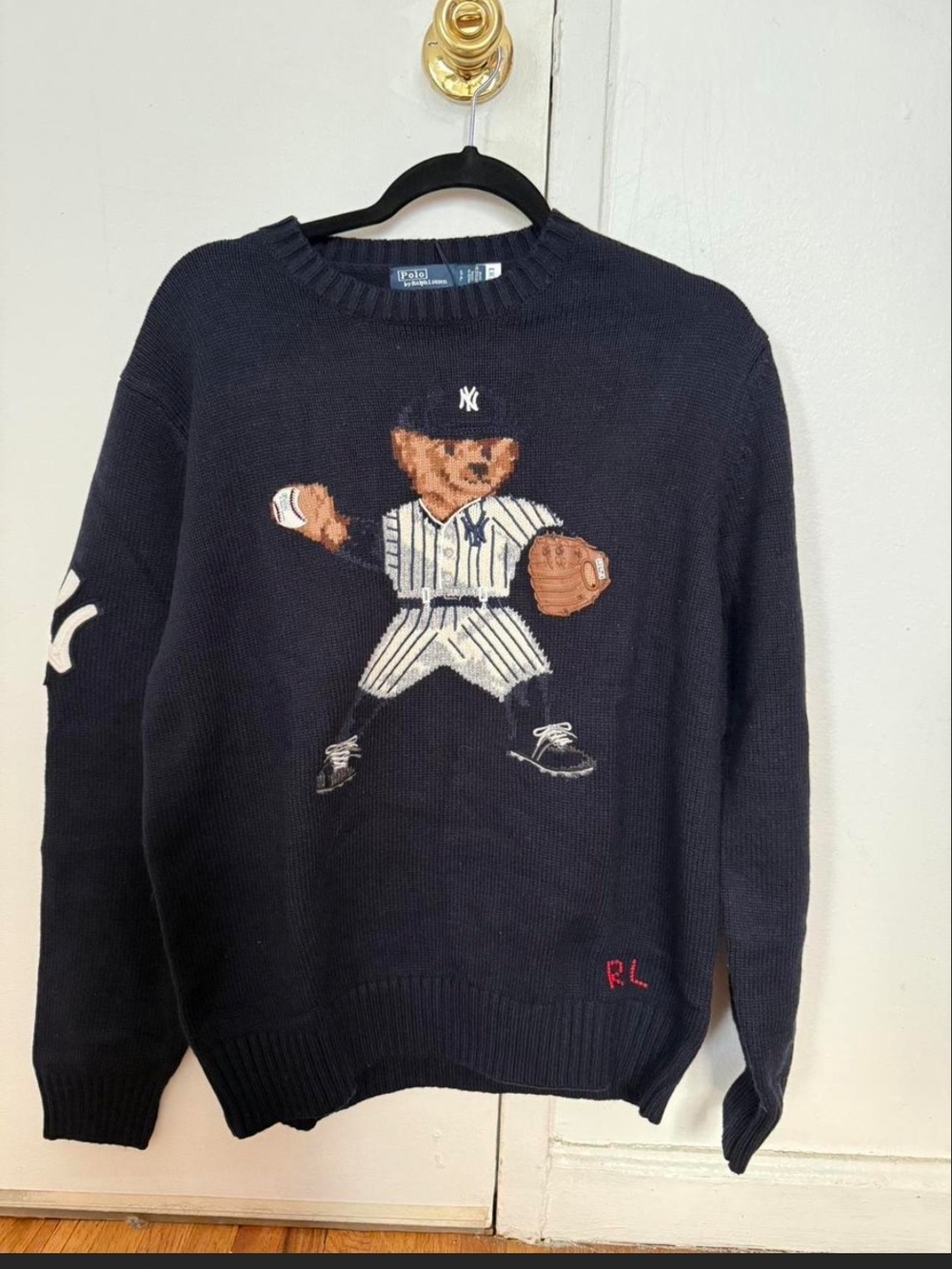 Polo Ralph Lauren x MLB New York Yankees Polo Bear Sweater Crewneck Black &